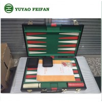 Wholesale Cheap Custom leather Backgammon Boards game Set