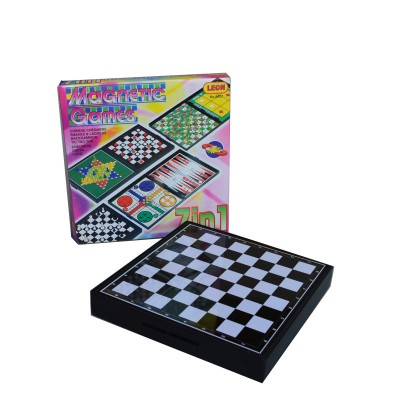 7 in 1 magnetic chess  board game checkers Ludo snakes