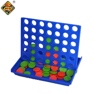 Plastic 4 in a row desk top puzzle bingo game with match line up four board