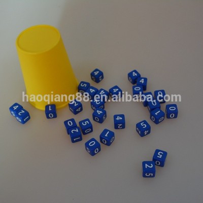 Acrylic dice at 13mm, game dice