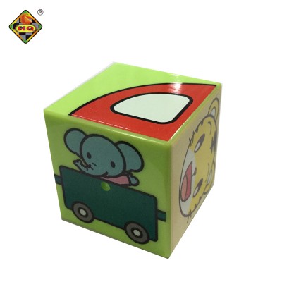 Cubes Colored Cubes Children Teach Enligh Puzzle Square Toys Kids Baby Building Blocks