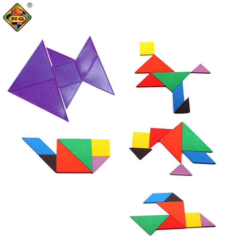 set of 28 pieces flexible novelty hand crafted tangram game cultivate thinking alility puzzle toy