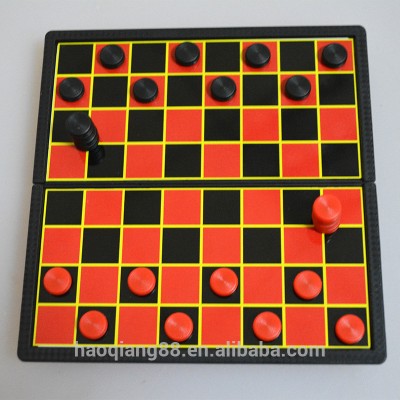 magnetic foldable checker travel game board for kids