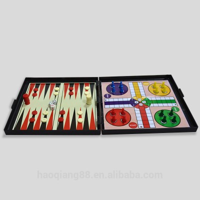 Chinese checkers snakes&ladders motor racing backgammon tic tac toe checkers football chess ludo 9 in 1magnetic board game