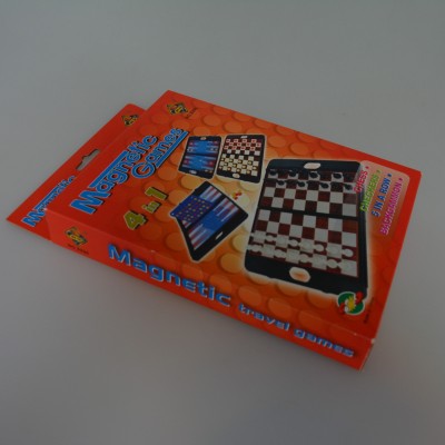 4 in 1  Chess Checker Board With Pieces Educational Toys Type 5 in a Row Bingo Game