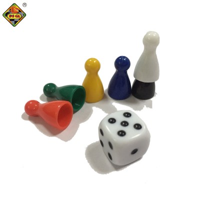 Set of 6 Halma 23mm Pawn Peg Game Pieces Multicolor