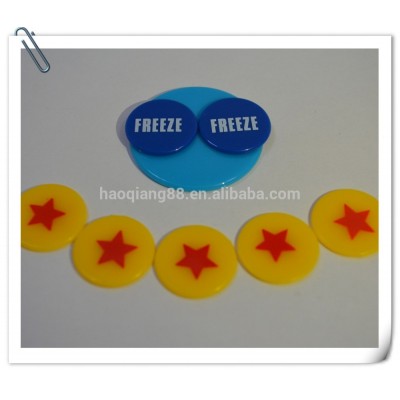 19MM Round plastic token chips for poker games