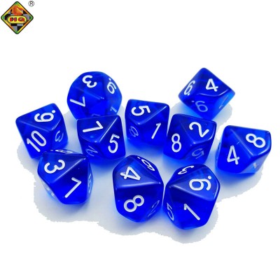 10 sided polyhedral dice untraditional dice for role playing games